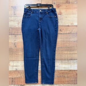 Chicos So Slimming Girlfriend Ankle High Rise Jeans Size 4